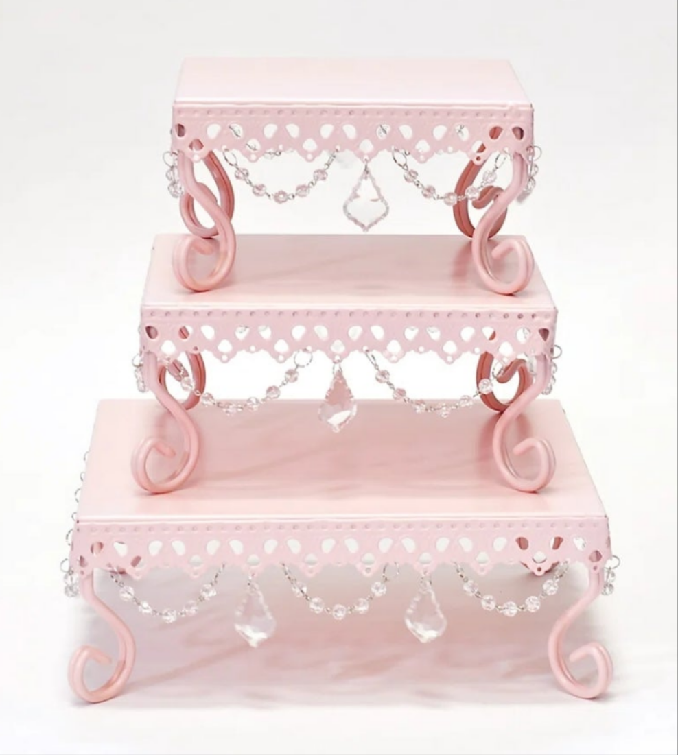 Dessert 3 Piece Cake Stand Set
