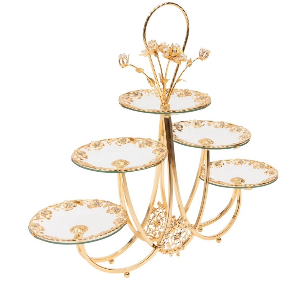 5 Plates Wedding Dessert Cupcake Stand
