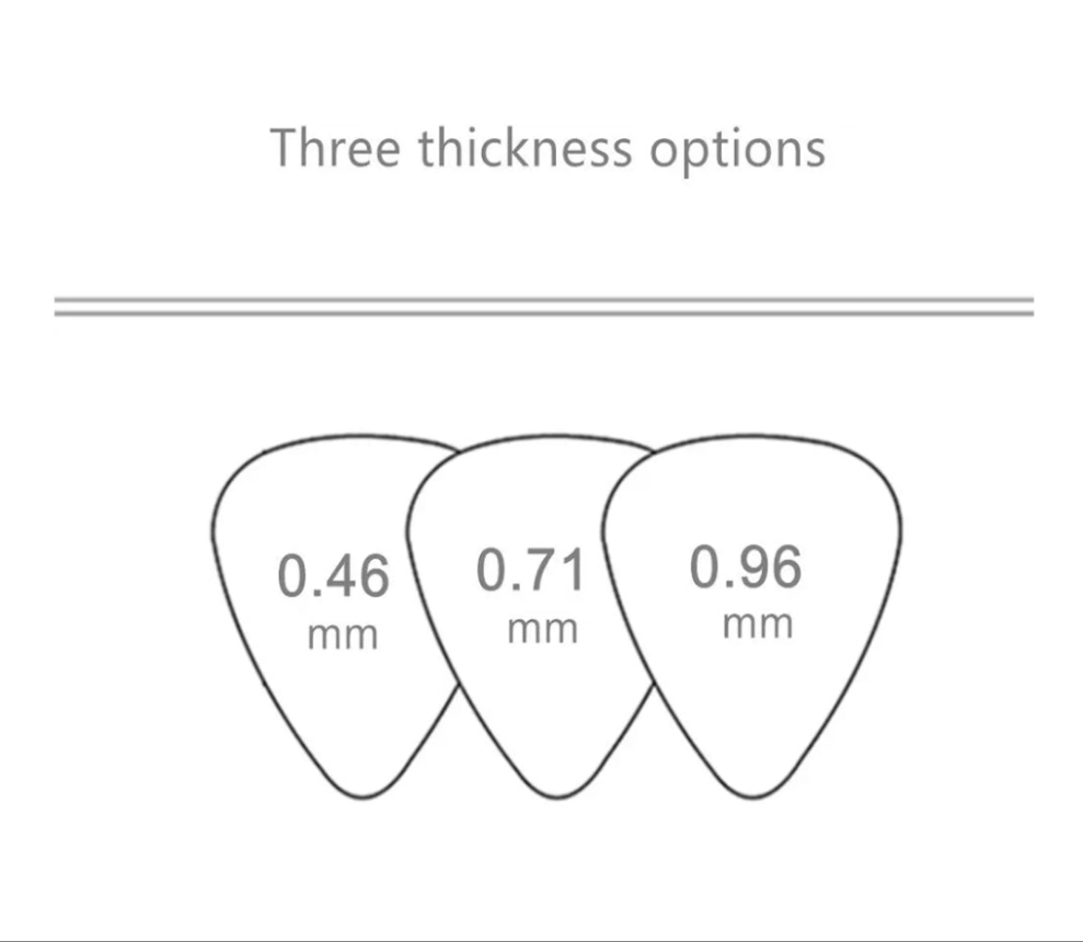 Guitar picks 3 pack random colors