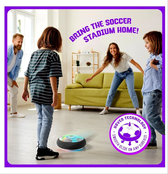 Hover Soccer Ball for Kids - Boy Birthday Gifts - Indoor Toy Games Gift for Boys Age 6, 7, 8, 9, 10, 11, 12 +Year Old - Light-Up Toys Game for Kid - 6+- Gifts for kids (Single)