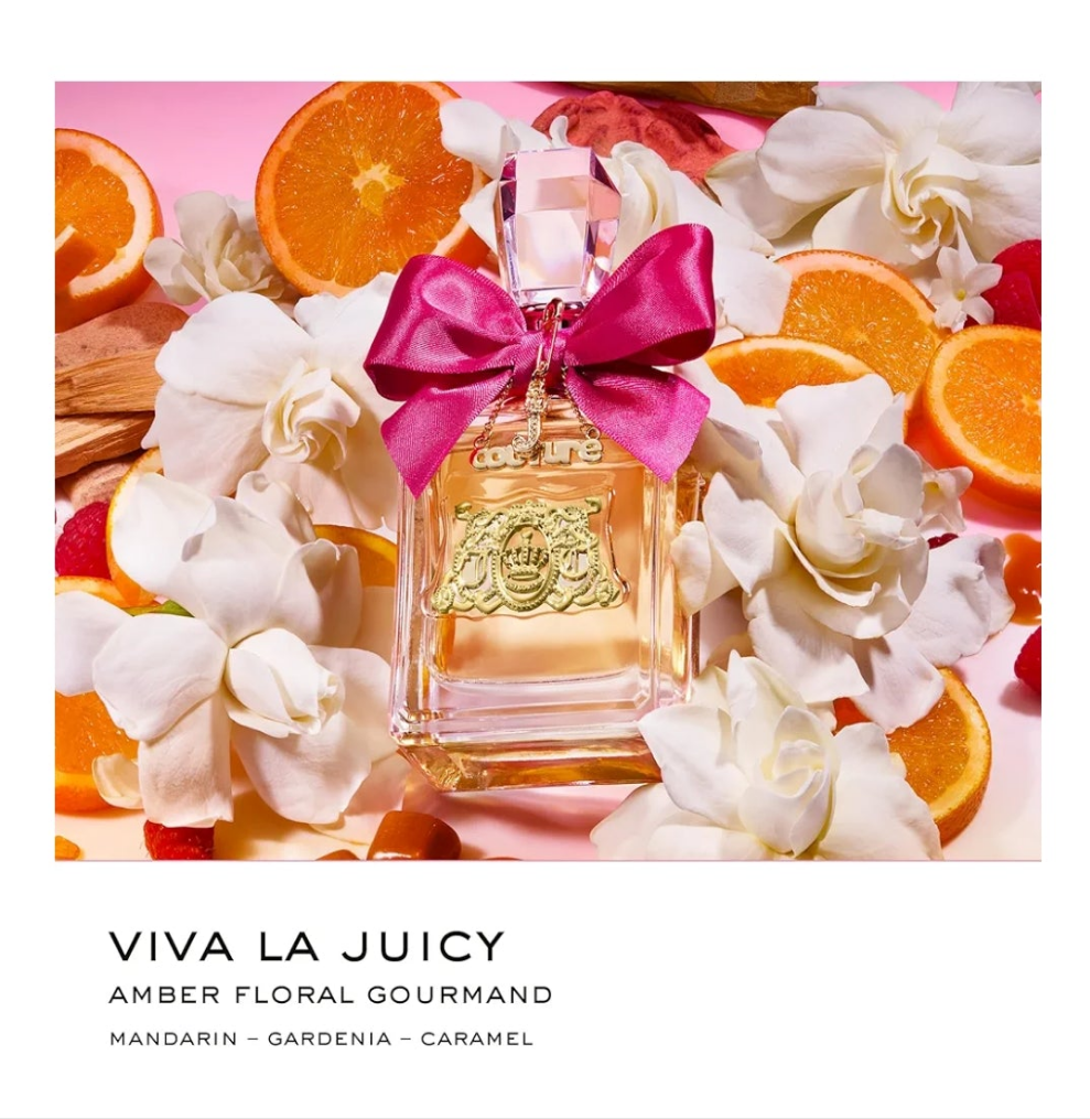 Juicy Couture Viva La Juicy Eau De Parfum, Women's Perfume with Notes of Mandarin, Gardenia & Caramel, Floral & Sweet, EDP Spray