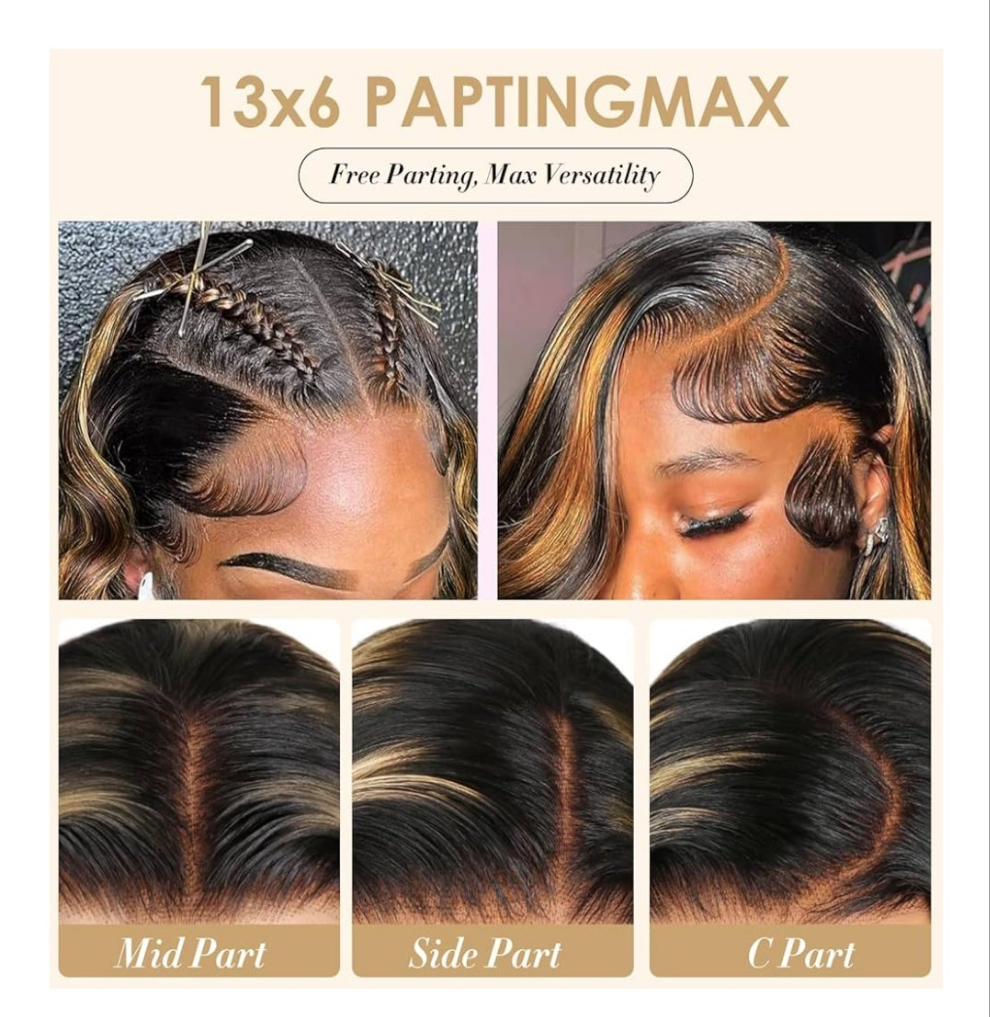 30 Inch Ombre Lace Front Wig Human Hair 210% Density FB/30 Human Hair Wig 13x6 Body Wave Lace Wigs Human Hair Pre Plucked HD Frontal wig For Women Highlight Glueless Wigs