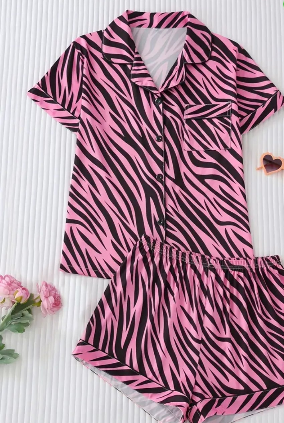 COCOMONEY ZEBRA OR LEOPARD PAGAMA SETS 2 and 3 PIECES