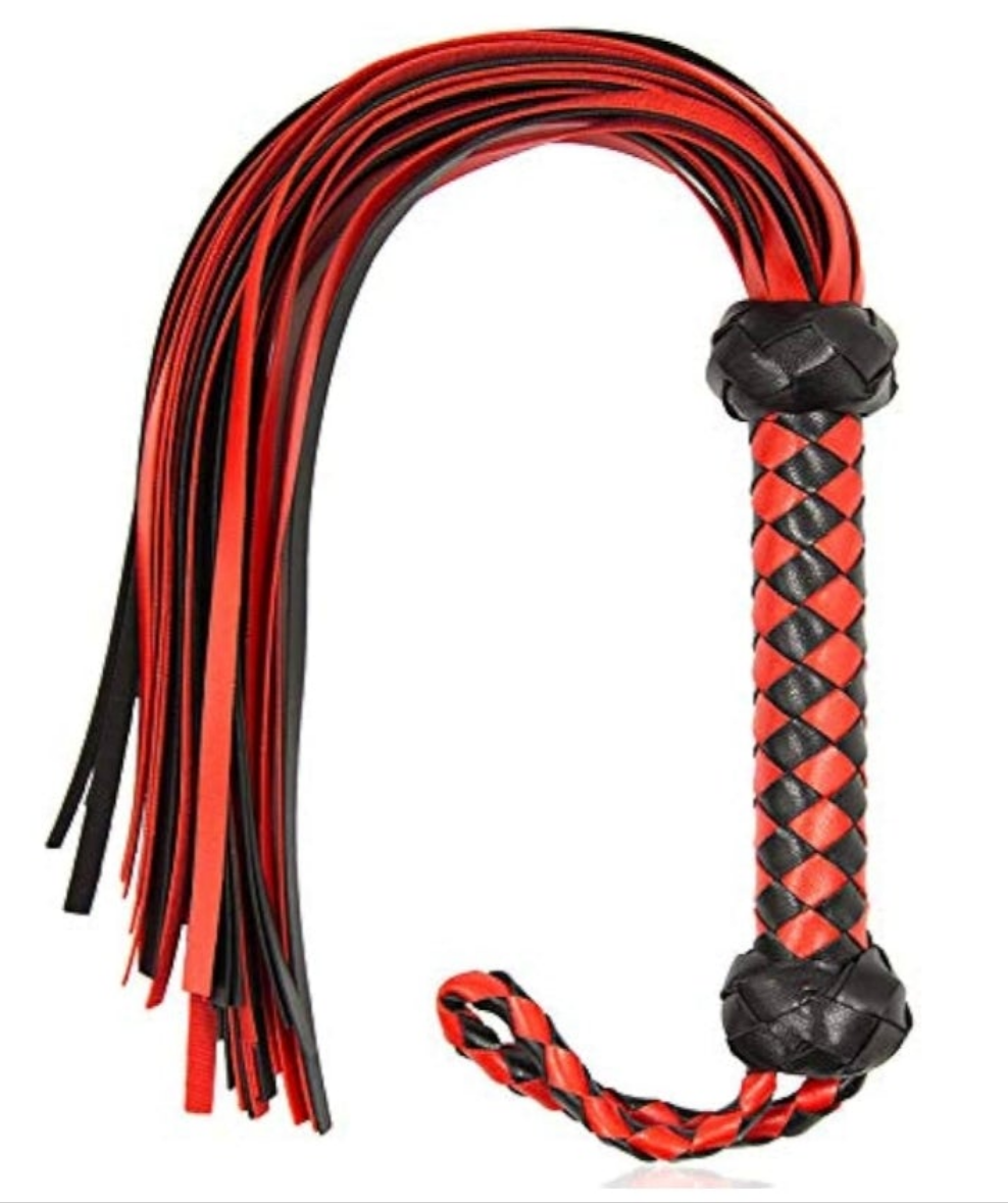Premium Purple Leather Flogger for Couples – Deluxe BDSM Whip for Sensual Play, Erotic Exploration & Fetish
