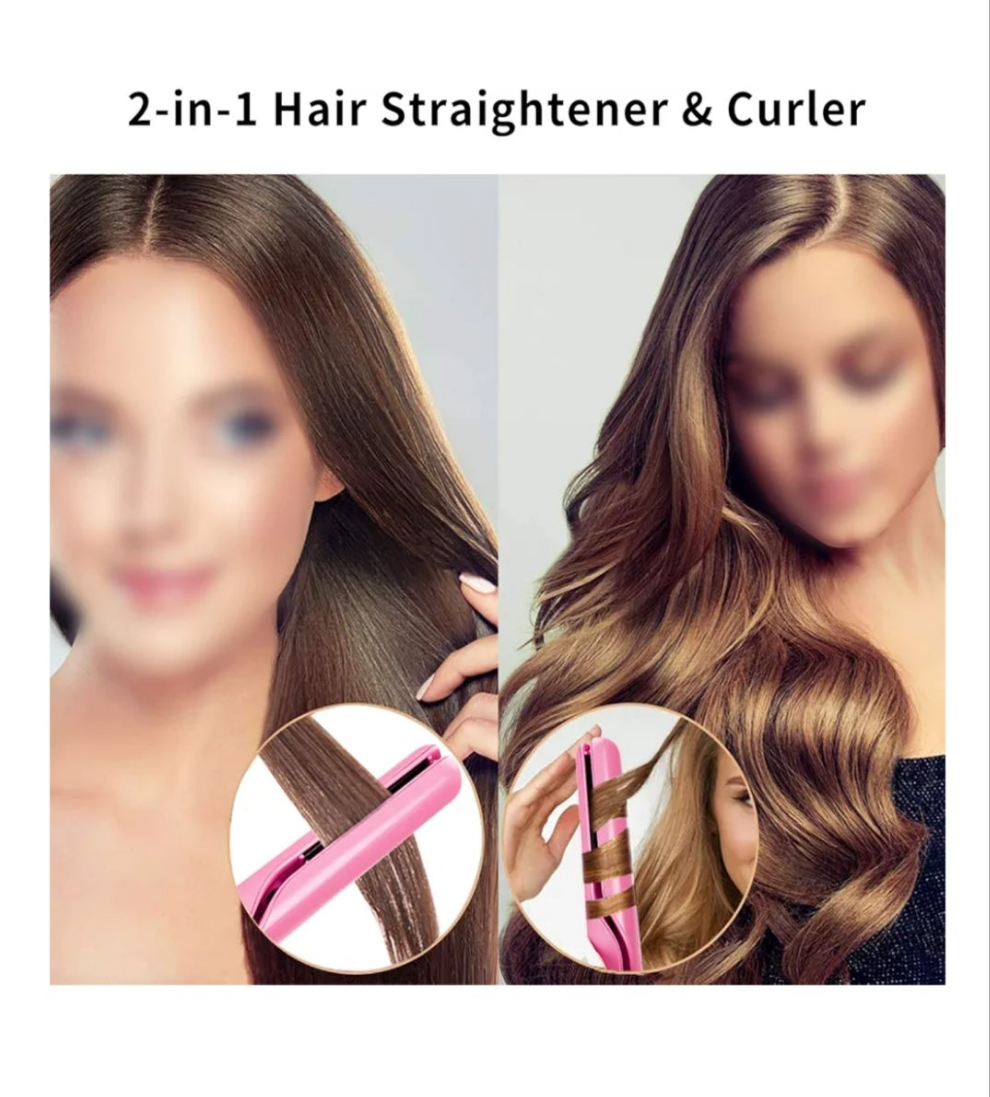 Hair straightener pink