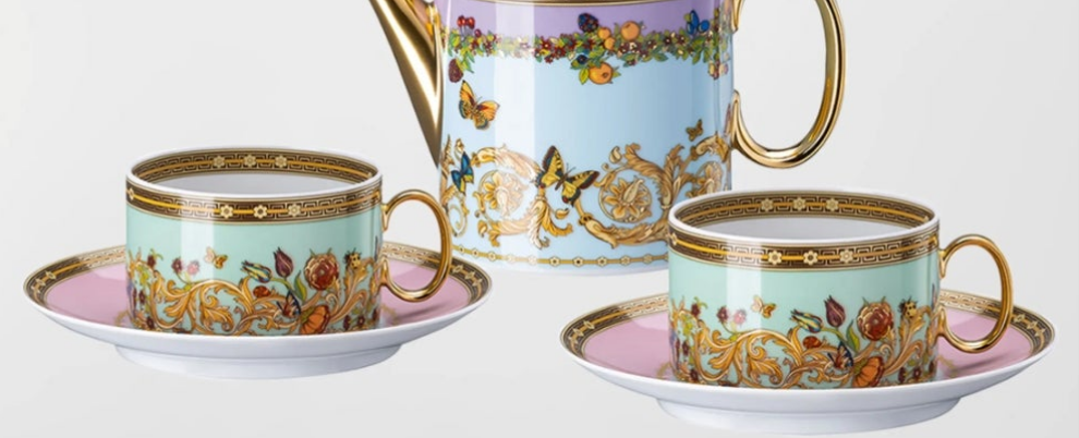 Versace
Butterfly Garden Modern Tea Set for Two