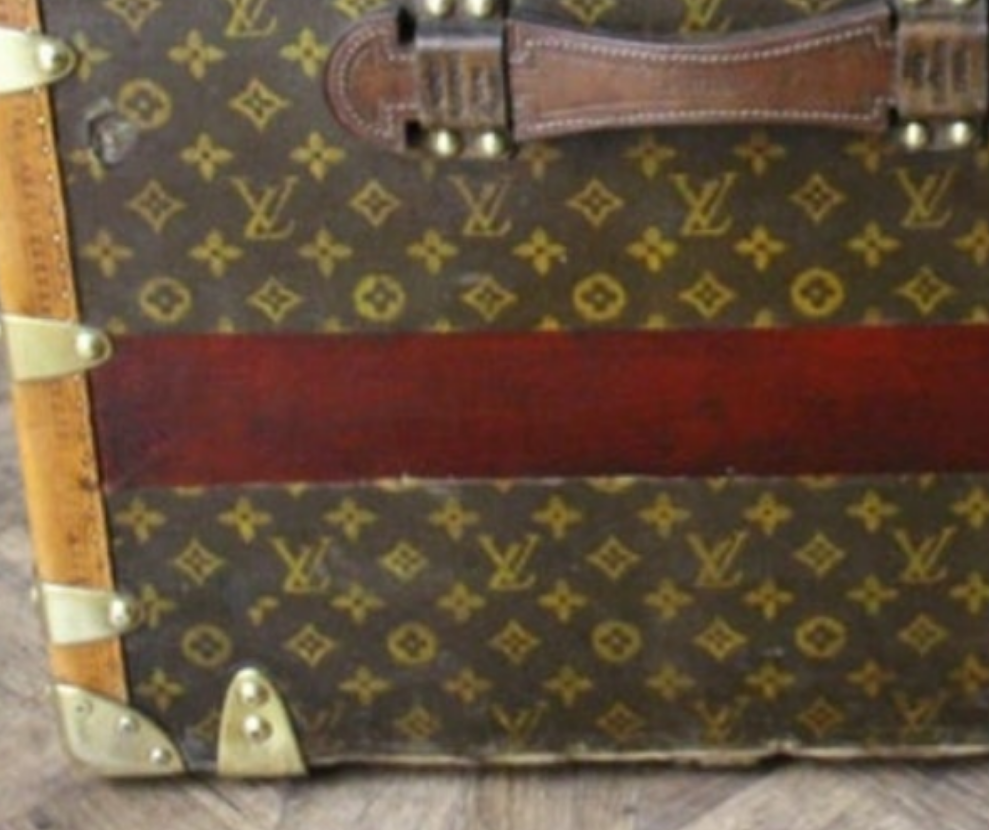 1920's Louis Vuitton Trunk in Monogram, Louis Vuitton Steamer Trunk 110 cm