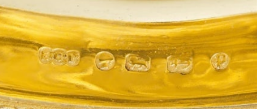 Rothschild "Poetry" Sterling Silver Gilt Salver by Elkington & Co.
