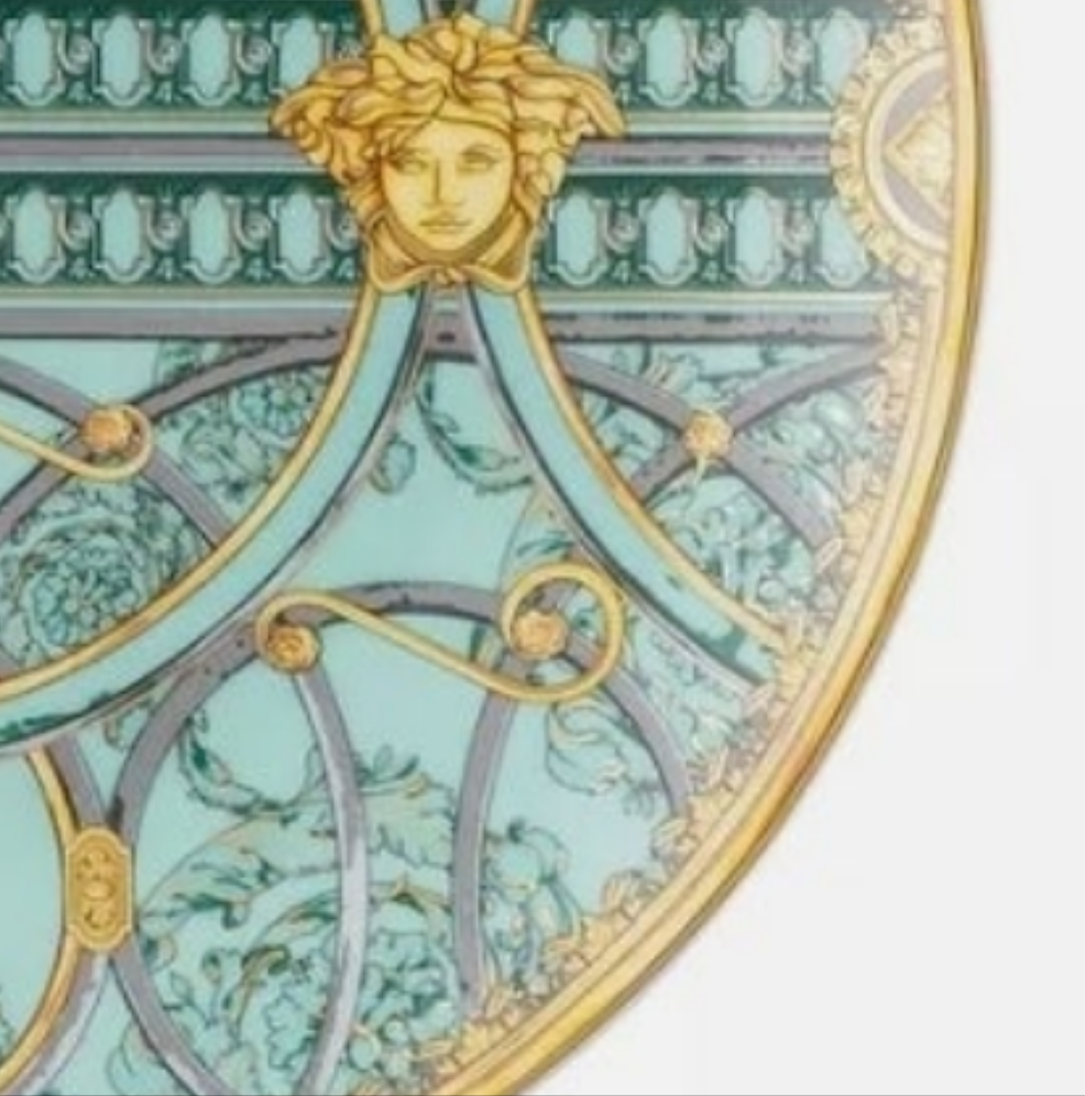 Versace Rosenthal - La Scala del Palazzo Verde - set of 6 flat plates ø cm 21