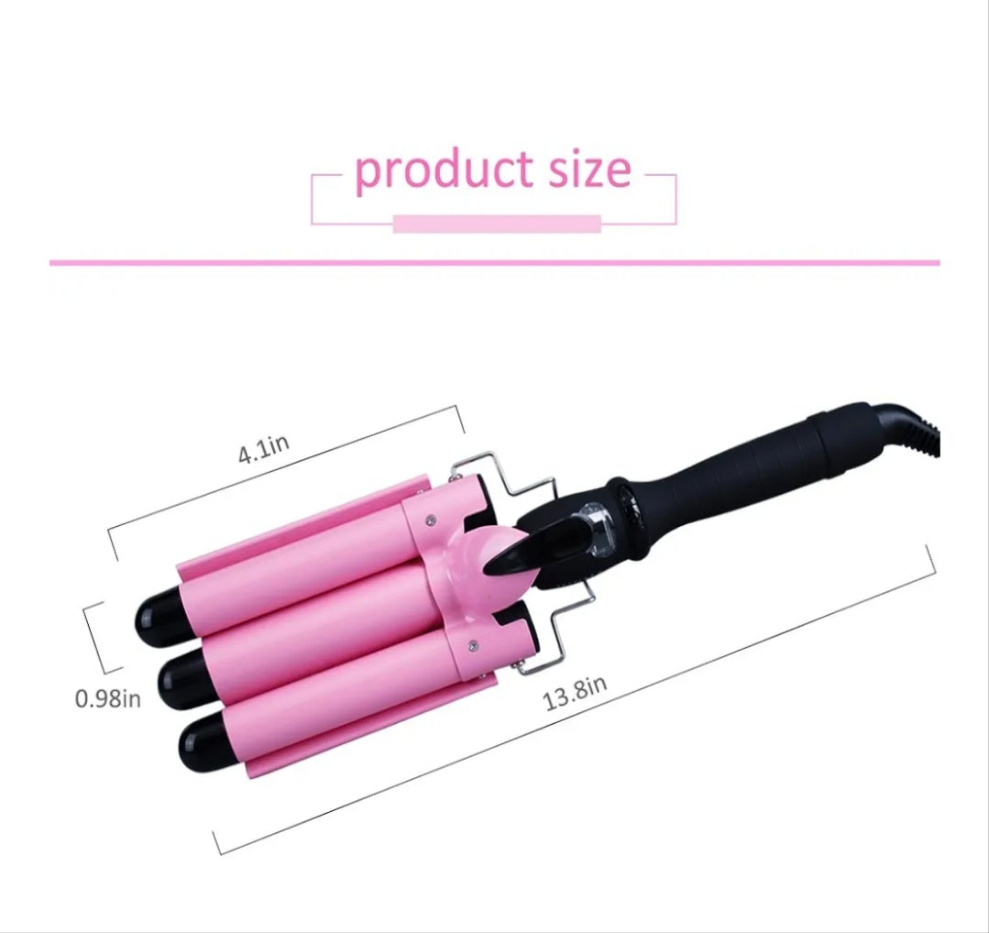 Hair curler pink