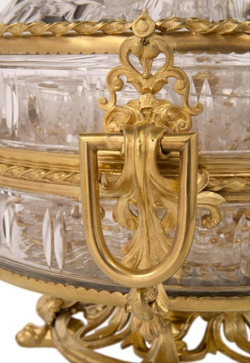 A French 19th century Belle Époque period Baccarat crystal Cave à Liqueur with glasses and decanters