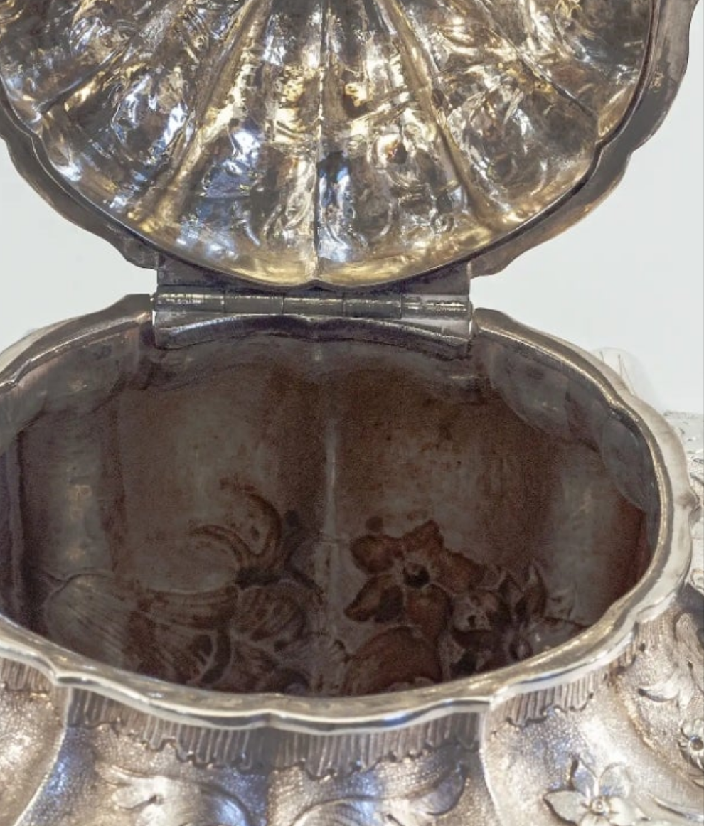 An exquisite piece 925 Sterling Silver William IV English sterling teapot on stand 1837 - 16" high x 9" wide x 12" deep