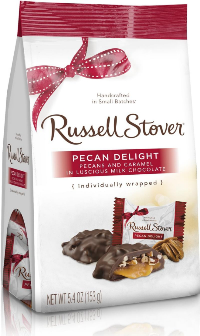 Russell Stover Mini Milk Chocolate Pecan Delight, 5.4 oz. Bag