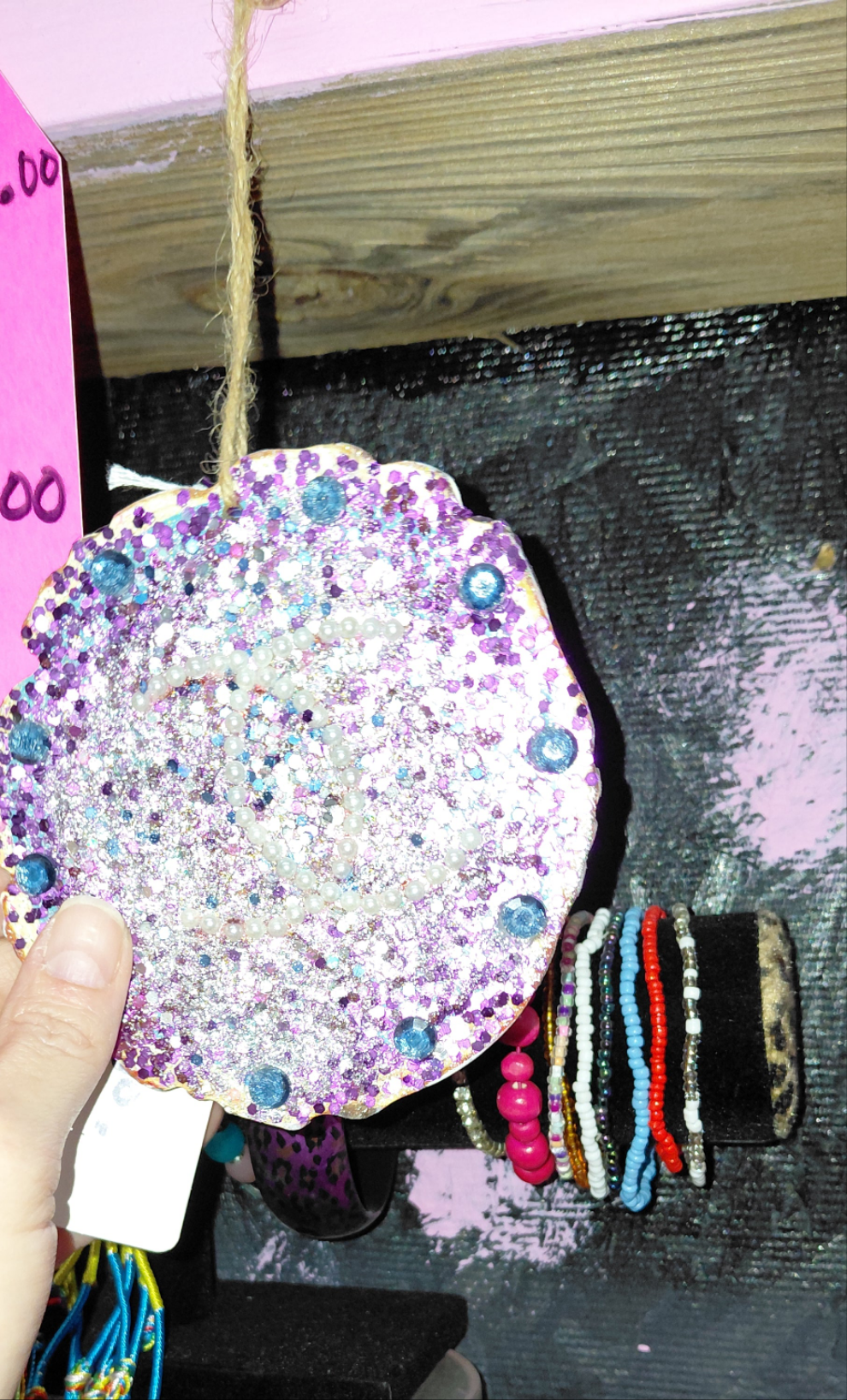 COCOMONEY ART CC BLING 1 OF 1 CUSTOM PIECE BY COCOMONEY painting on wood