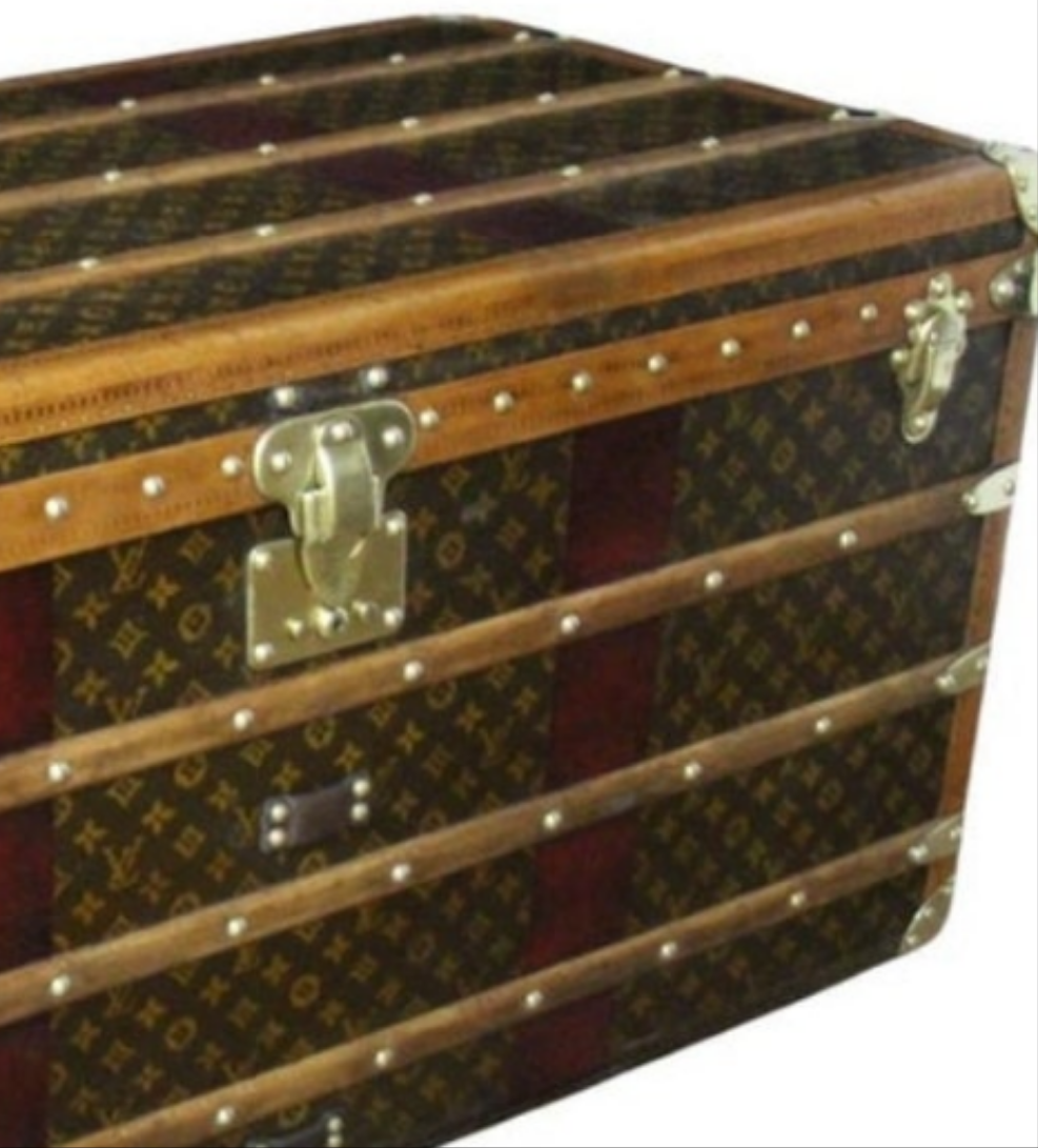 1920's Louis Vuitton Trunk in Monogram, Louis Vuitton Steamer Trunk 110 cm