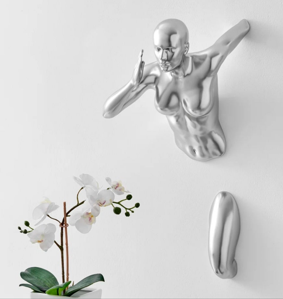 Visual Art Handmade People Wall Decor Running Man or Woman