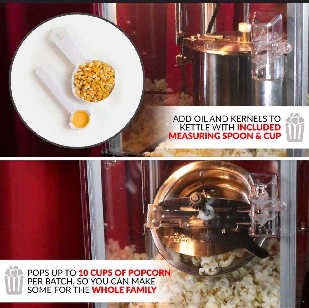 Popcorn Maker Machine in 2 colors to choose from yay fun