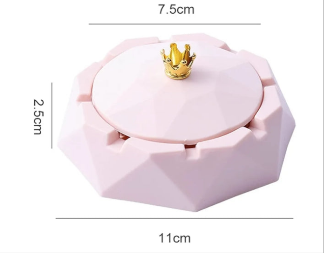 Pink royal ashtray