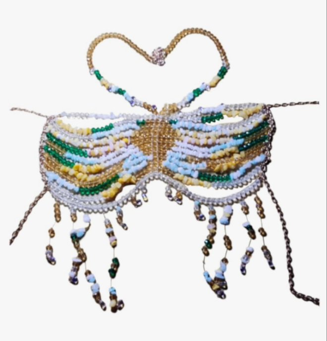 Body Chain Bra Chain for Women Bikini Jewelry for Rave Fancy Dress Concerts