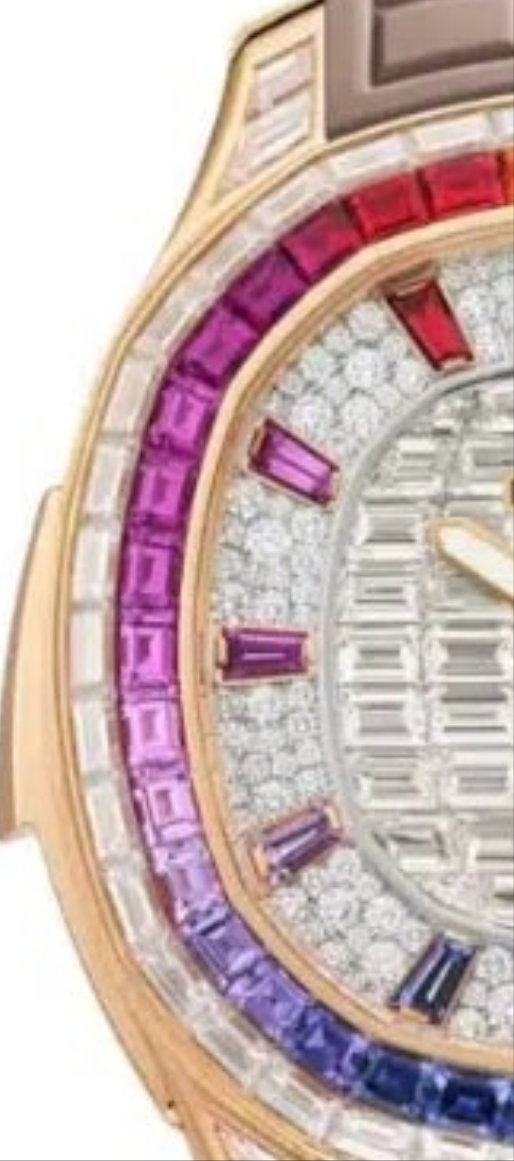 Patek Philippe GRAND Complications Multicolored Diamond Dial Beige Strap 5260-355R-001