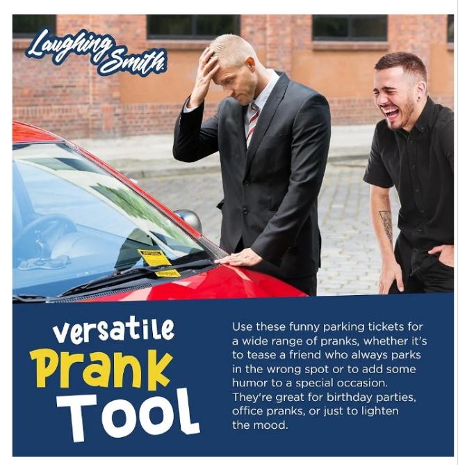 Prank Parking Tickets - Funny Fake Parking Tickets - Hilarious Gag Gifts - Novelty Parking Enforcement - Funny Adult Gifts Funny Gifts for Men and Women Practical Joke