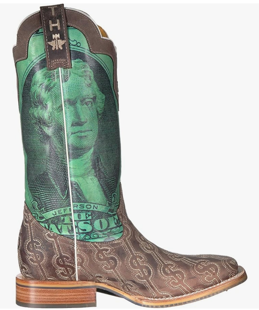 Men's Duece Western Boot Money print fashion