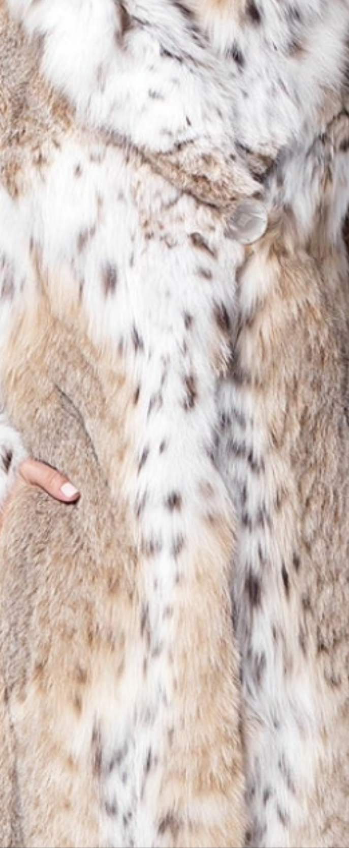 Lynx Fur Coat Kimiko Beige