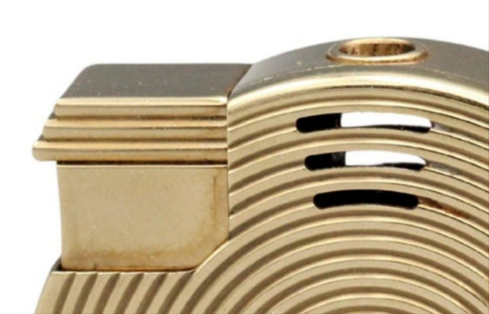 19k Gold Bulgari Vintage 18k Yellow Gold Gas Lighter