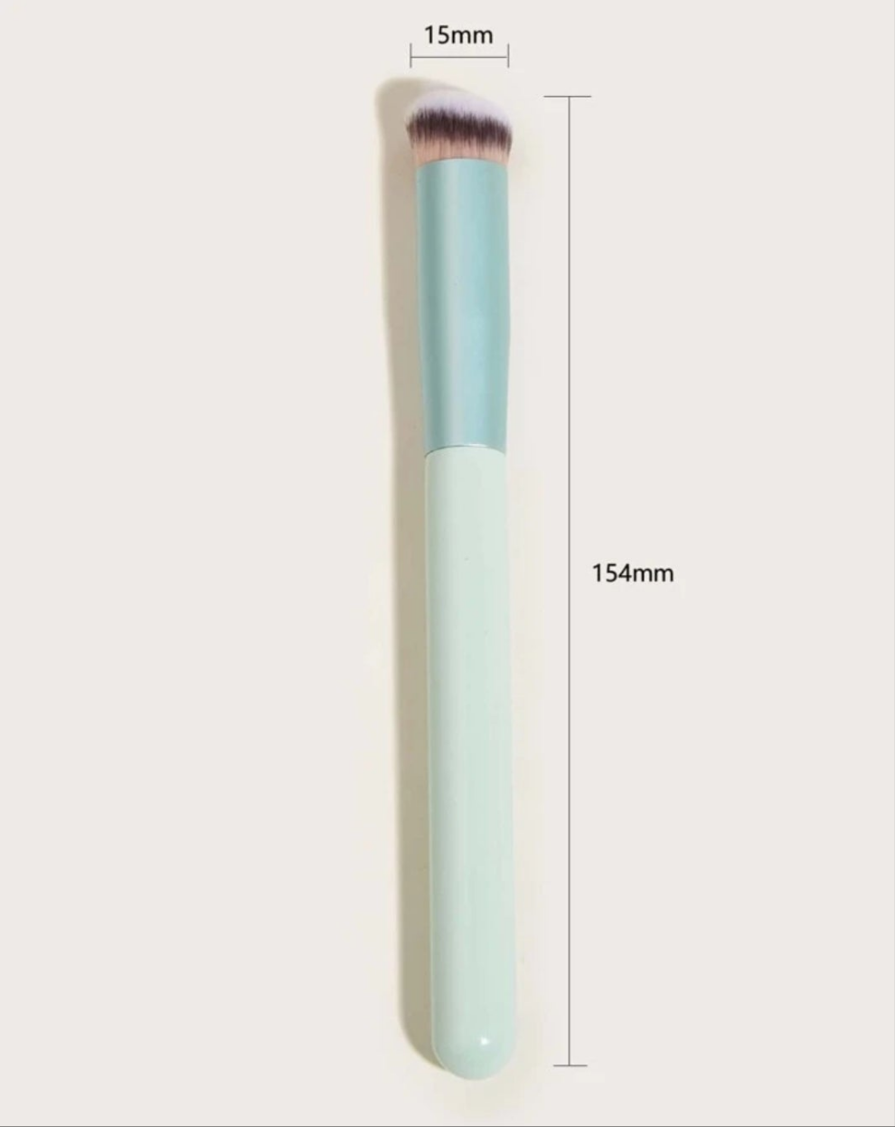 1pc Concealer Brush, Wooden, Professional, Neutral, Makeup Brush, Blending Brush, At Home Or On-The-Go