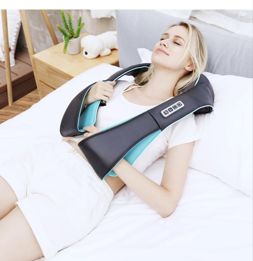 Shiatsu Back Shoulder and Neck Massager with Heat, Electric Deep Tissue 4D Kneading Massage, Best Gifts for Women Men Mom Dad, Fathers Day, Mothers Day, Christmas Gifts