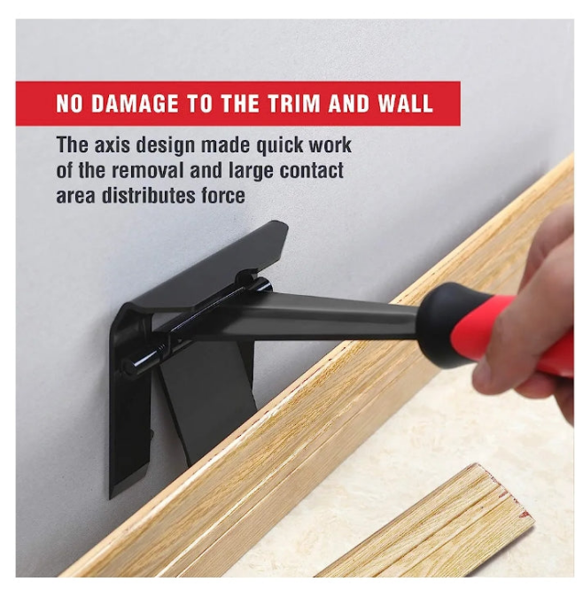 Goldblatt Trim Puller, Removal Multi-Tool for Commercial Work, Baseboard, Molding, Siding and Flooring Removal, Remodeling, Good Merry Christmas Gifts for Men Women