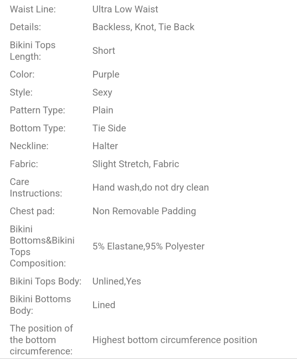 2pcs Women Wired Push-Up Knotted Sexy Shiny Bikini Set, Cocomoney