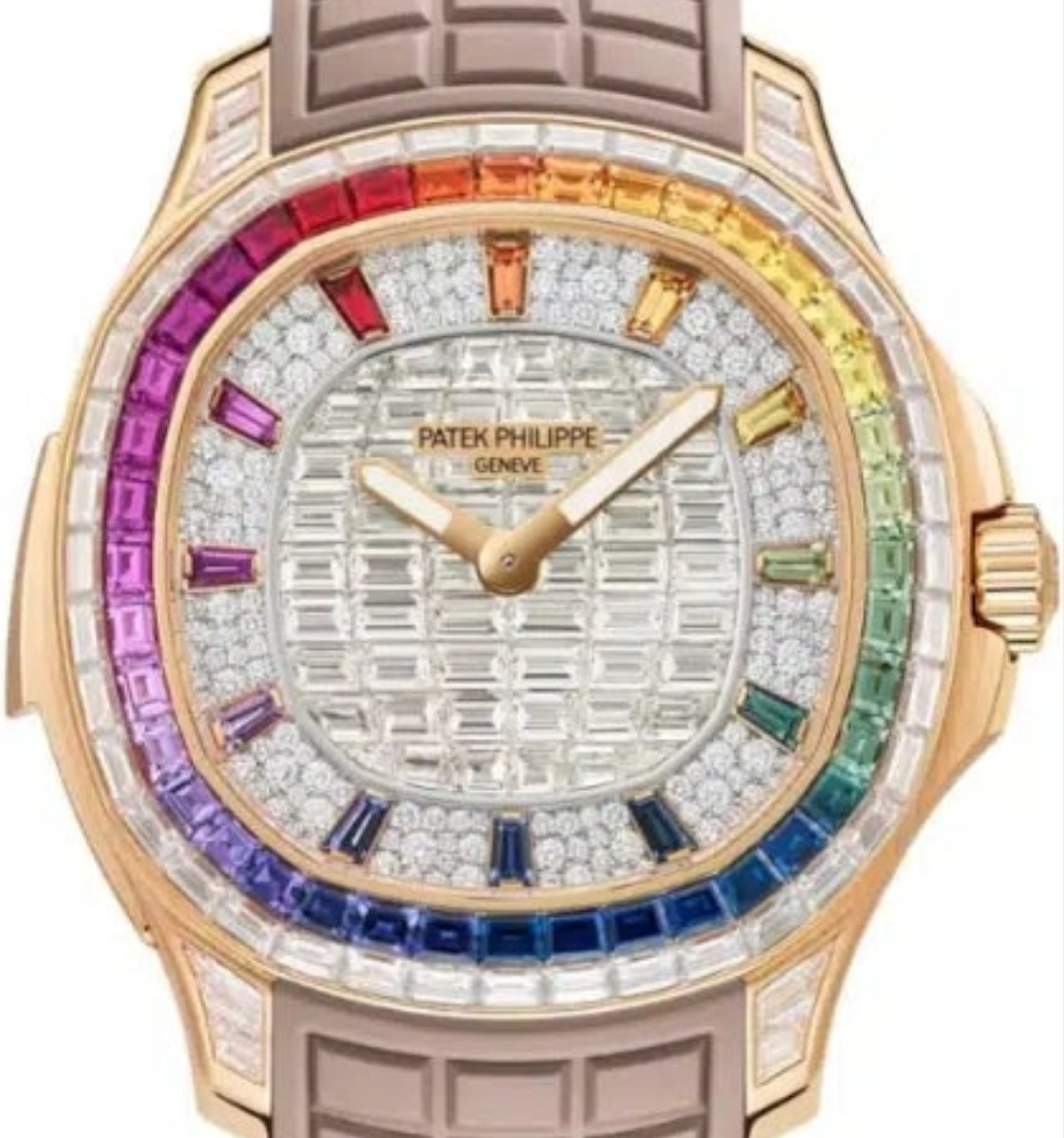 Patek Philippe GRAND Complications Multicolored Diamond Dial Beige Strap 5260-355R-001