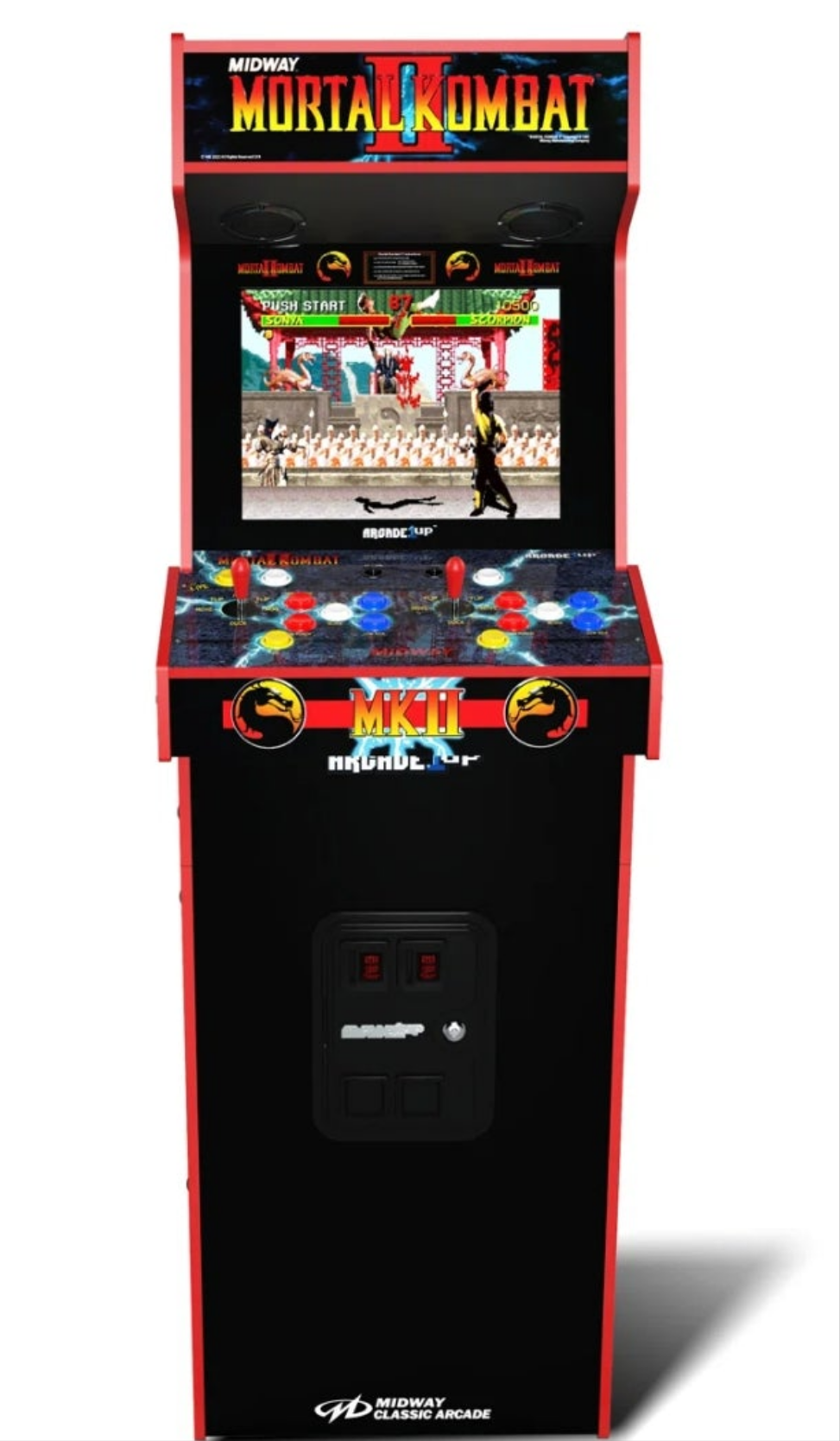 GALAGA 1981 DLX ED...OR Pacman Legacy Arcade DLX ED...OR Nba Jam Deluxe 2-player Control Panel Arcade Machine Console...ORMORTAL KOMBAT II ARCADE DLX ED