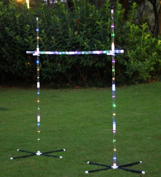 Outdoor Yard Games for Adults and Family, 2 in 1 Limbo Game Flying Disc Games Set with Light, Sutiable for Backyards, Beach, Lawn, Party