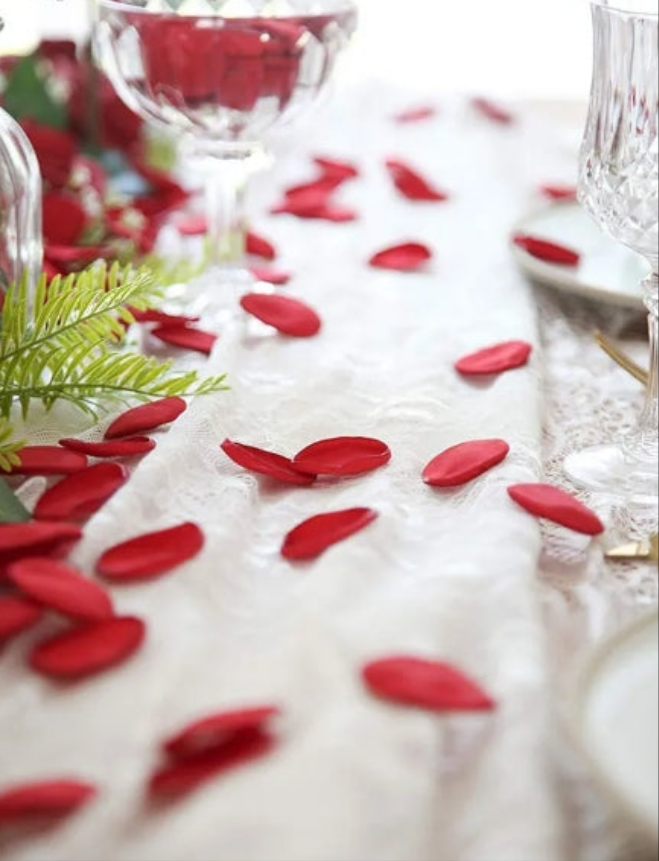 500pcs Silk Rose Petals Navy Blue Flower Petals for Wedding Flower Girl Basket Aisle Scatter Dinner Table Centerpieces Party Confetti Bridal Shower Romantic Night Decoration