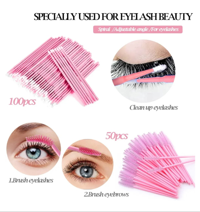 267 PCS Eyelash Extension Supplies Lash Extension Kit USB Air Conditioning Blower,Silicone Pad,Under Eye Gel Pads,Mini Makeup Mirror,Tapes,Tweezers,Glue Rings,Eyelash Brushes,Mini Applicator