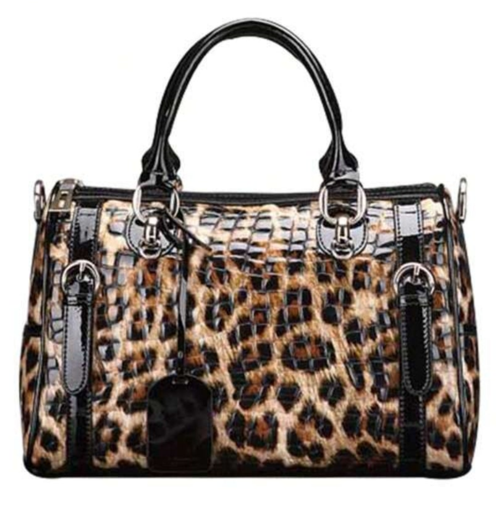 Cocomoney Handbag Coffee Brown drink me up Leopard 😆