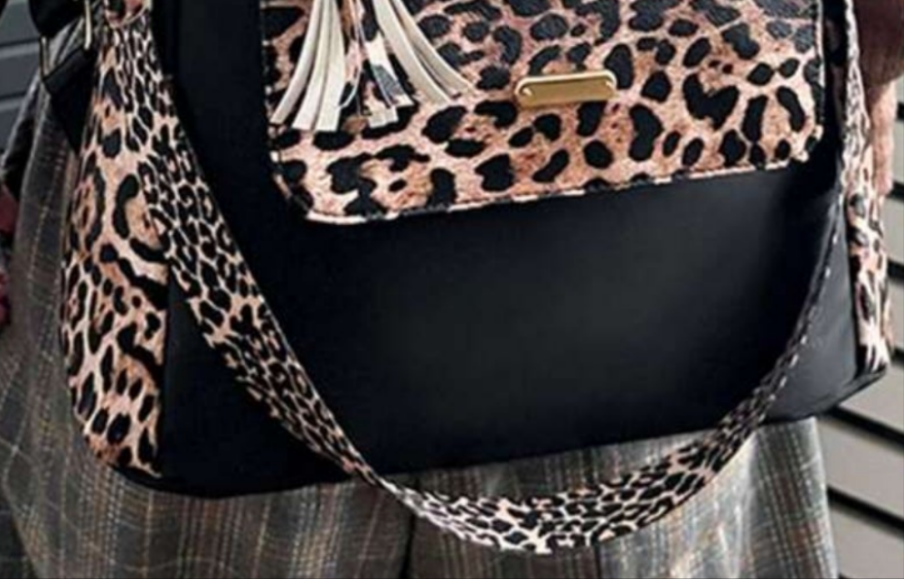 COCOMONEY Book Bag Leopard girl