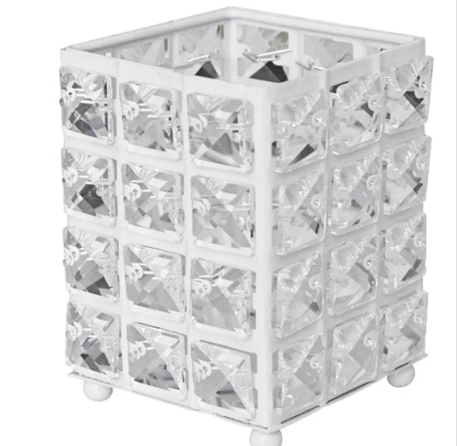 Makeup Brush Holder Organizer Cosmetic Brushes Storage Eyeliners Eyebrow Pencil Container Cup (Square,