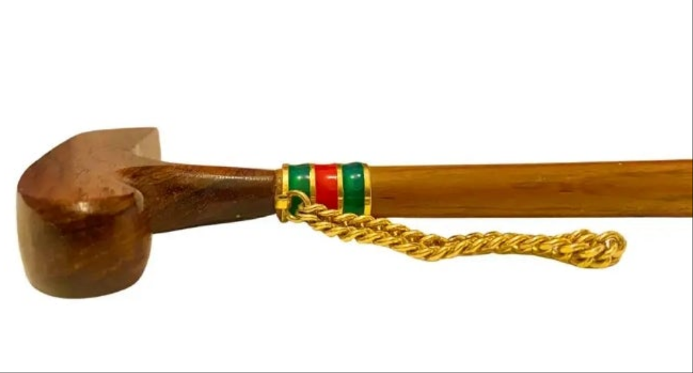 1960s Gucci Wood Golf Club Web Stripe Long Shoe Horn