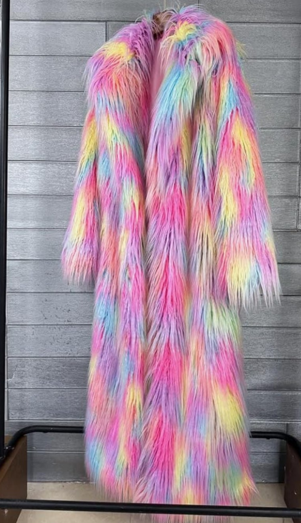 Faux Fur Coat Women's Extend Ankle Puffy Outwear