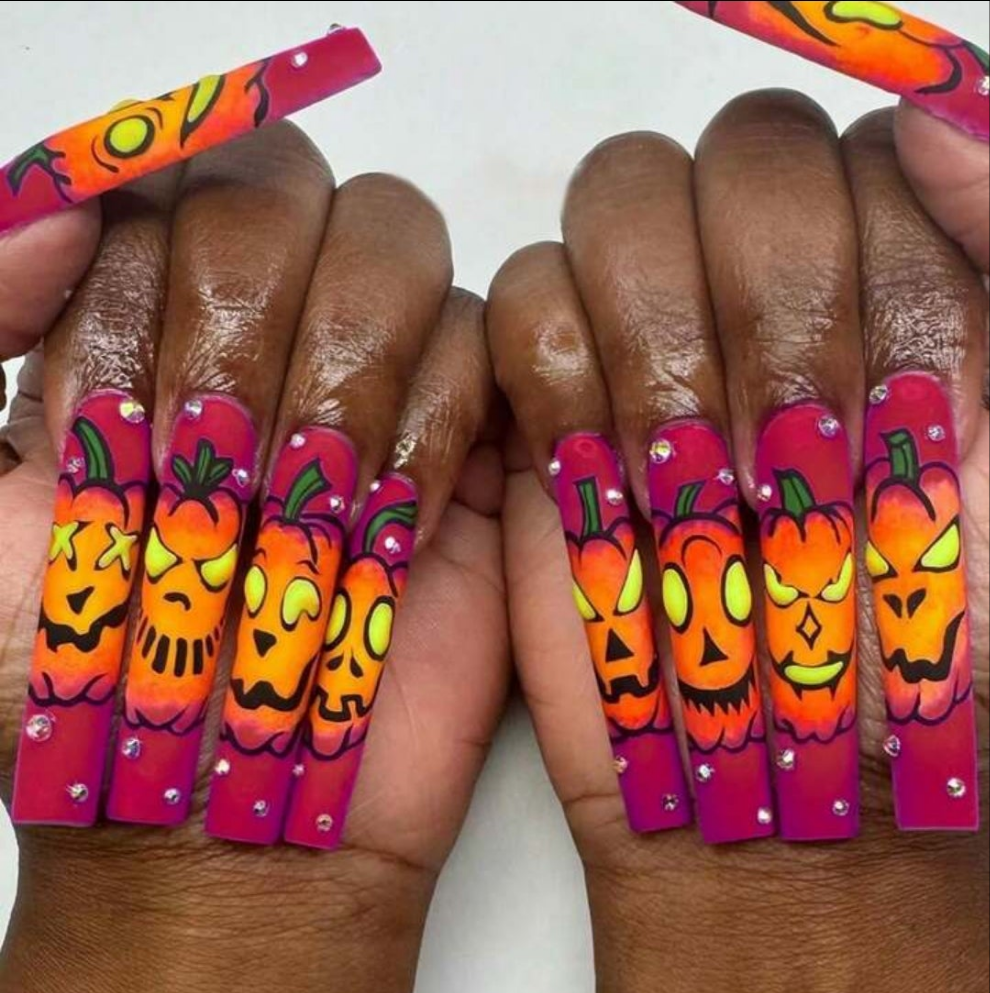 Halloween nails,24pc choose your nails by the number shown by the nails.You want. 1 pack
