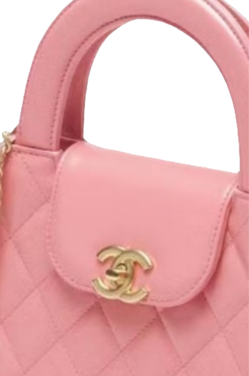 Chanel Kelly Mini Shopping Bag
Mini 23K Shiny Aged Calfskin Coral Pink