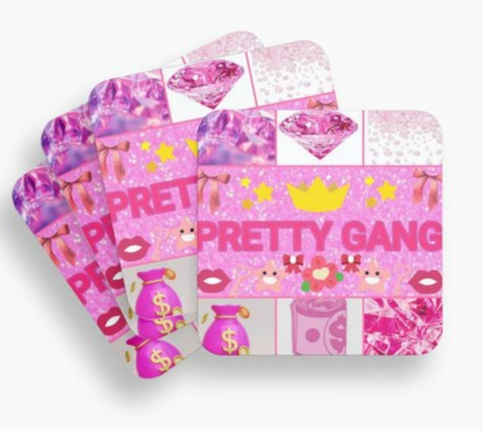 Pretty Gang merch by Cocomoney choose number beside product you want
