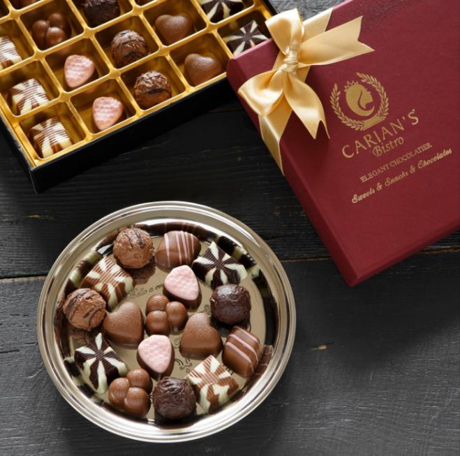 Chocolatier Holiday Assorted Gourmet Chocolate Gift Box, Dark, Milk, White Chocolates & Truffles Treats for Thank you, Anniversary, Christmas Candy Gift for Family, Friends and Thanksgiving