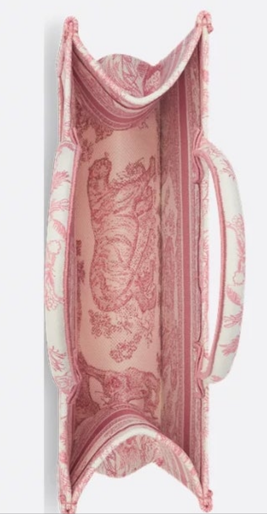 Medium Dior Book Tote
White and Yarrow Pink Toile de Jouy Sauvage Embroidery (36 x 27.5 x 16.5 cm)