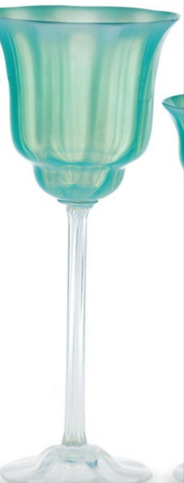 Louis Comfort Tiffany Pastel Favrile Glass Dinnerware 60 pieces