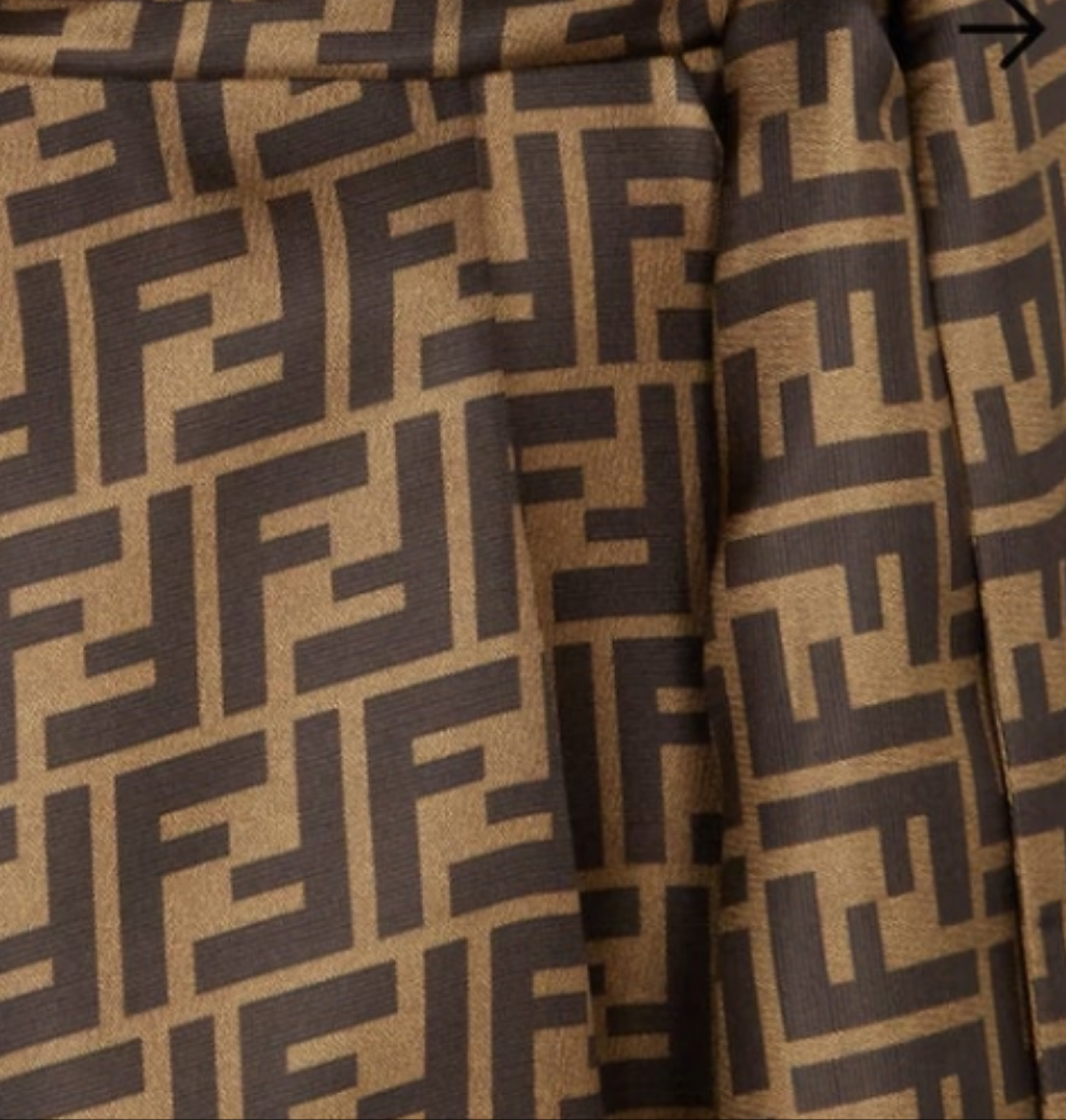 Fendi Brown twill dress