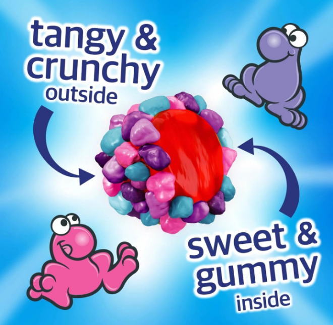 Gummy Clusters, Candy, Very Berry, Crunchy and Gummy, 8 oz